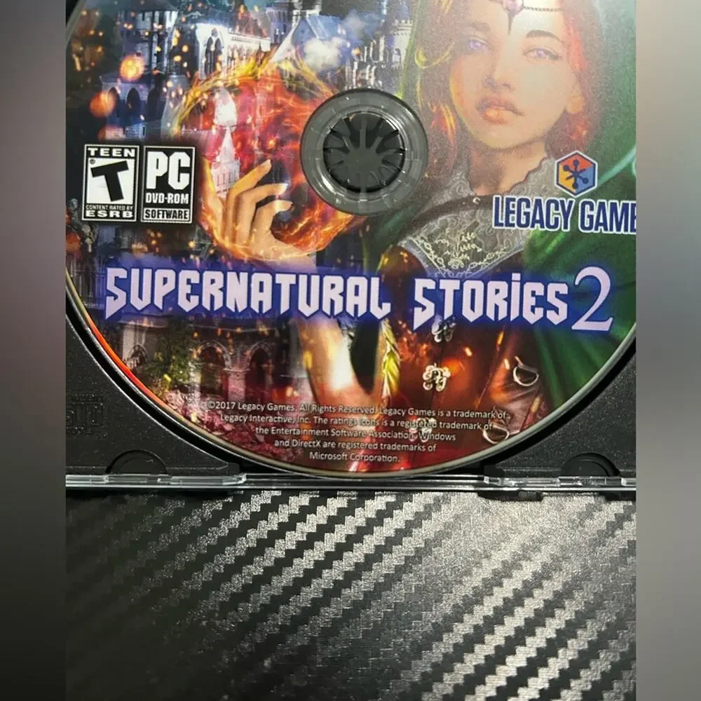 PC DVD game- hidden objects supernatural stories 2- rated teen puzzle